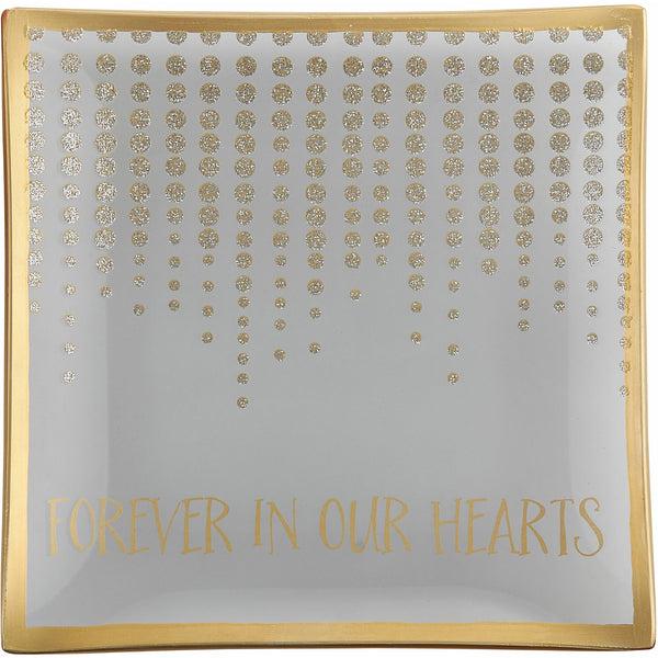 pavilion gift company Forever in our Hearts Square Plate