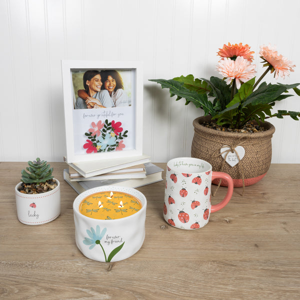 Pavilion Gift Company Forever My Friend 12 Oz - 100% Soy Wax Reveal Triple Wick Candle Scent: Tranquility