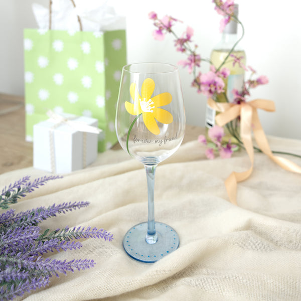 Pavilion Gift Company Forever My Friend 16 Oz Wine Glass