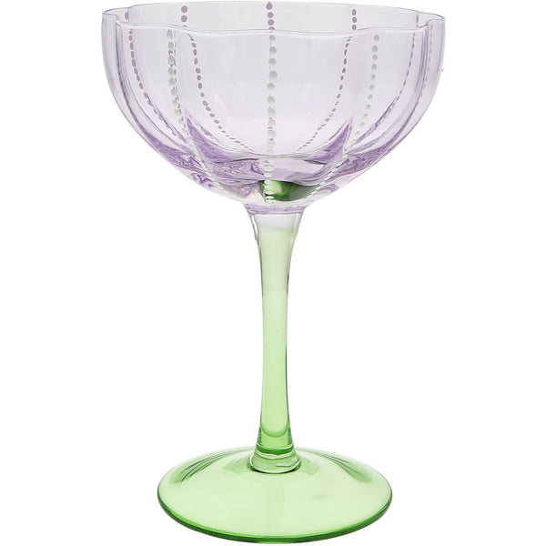 pavilion gift company Friend 10 oz Stemmed Purple Glass