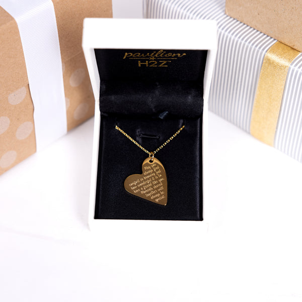 Pavilion Gift Company Friend 18.5" Gold Plated Engraved Necklace