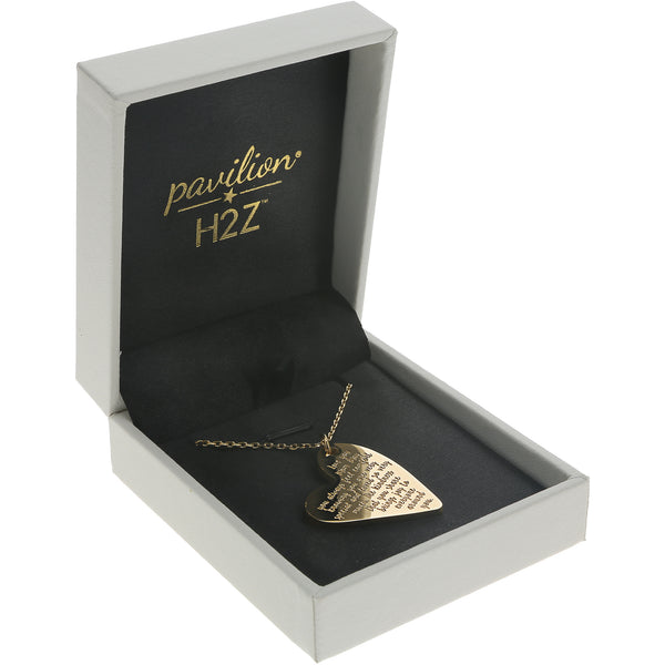 pavilion gift company Friend 18.5" Gold Plated Engraved Necklace