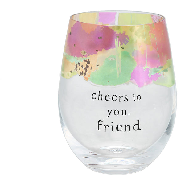 Pavilion Gift Company Friend 18 Oz Stemless Wine Glass