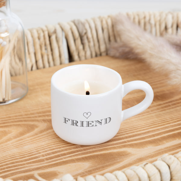 Pavilion Gift Company Friend 2 Oz Mini Mug 100% Soy Wax Candle Scent: Tranquility