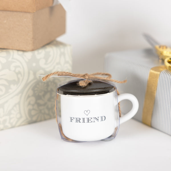 Pavilion Gift Company Friend 2 Oz Mini Mug 100% Soy Wax Candle Scent: Tranquility