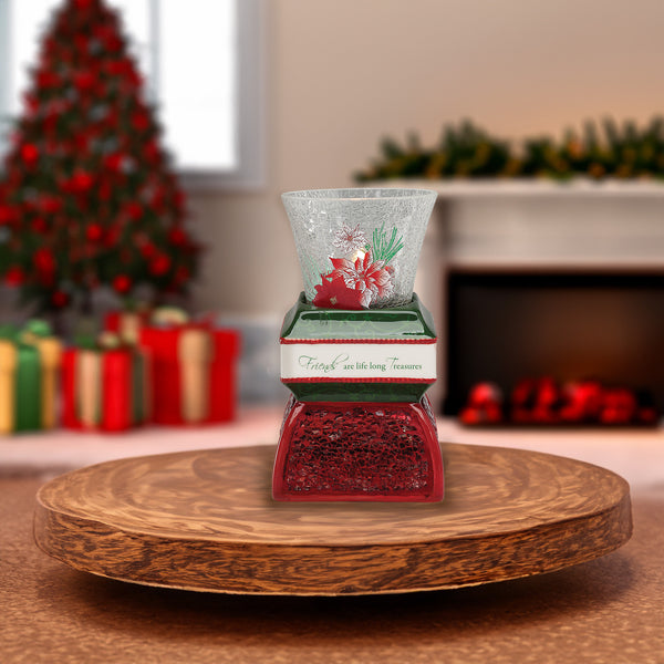 Pavilion Gift Company Friend 5.5" Holiday Tealight Holder