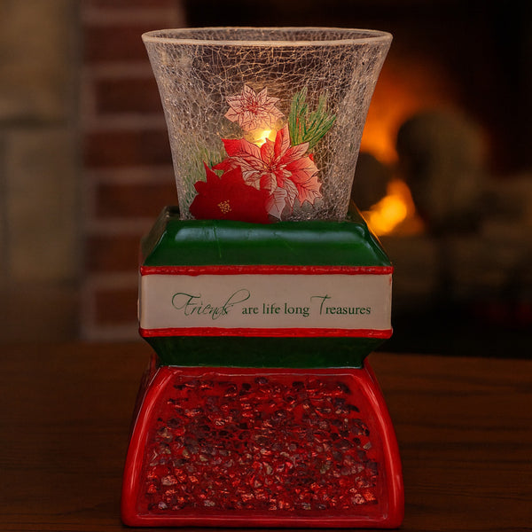 Pavilion Gift Company Friend 5.5" Holiday Tealight Holder