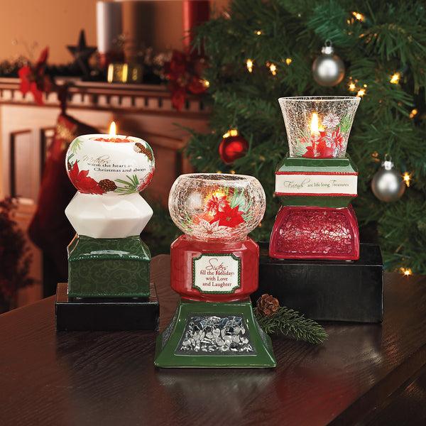 Pavilion Gift Company Friend 5.5" Holiday Tealight Holder
