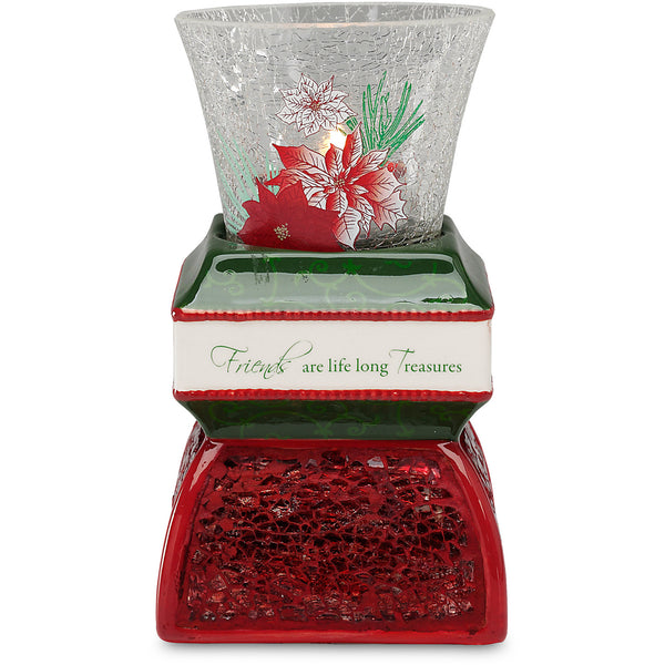 pavilion gift company Friend 5.5" Holiday Tealight Holder