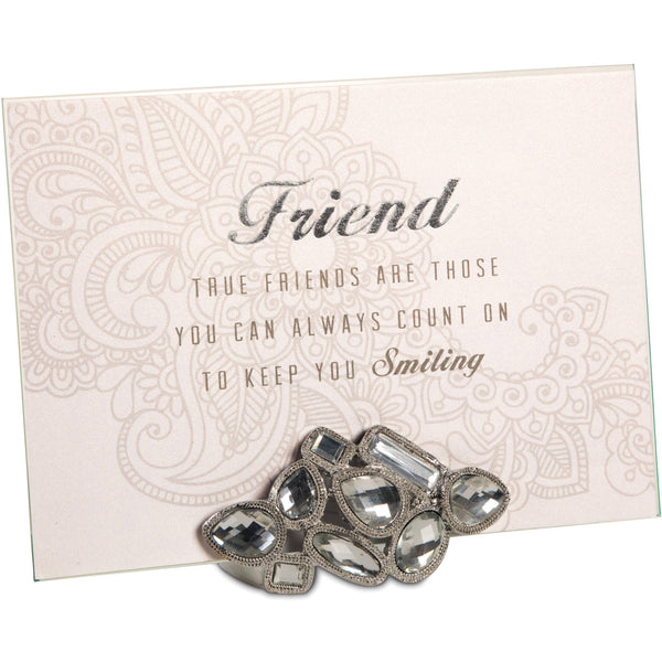 pavilion gift company Friend 5" x 7" Jeweled Photo Frame