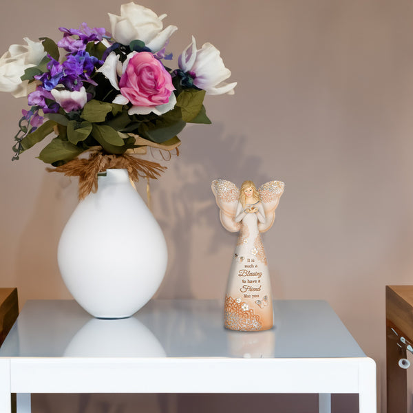 Pavilion Gift Company Friend 7.5" Angel Holding Butterfly