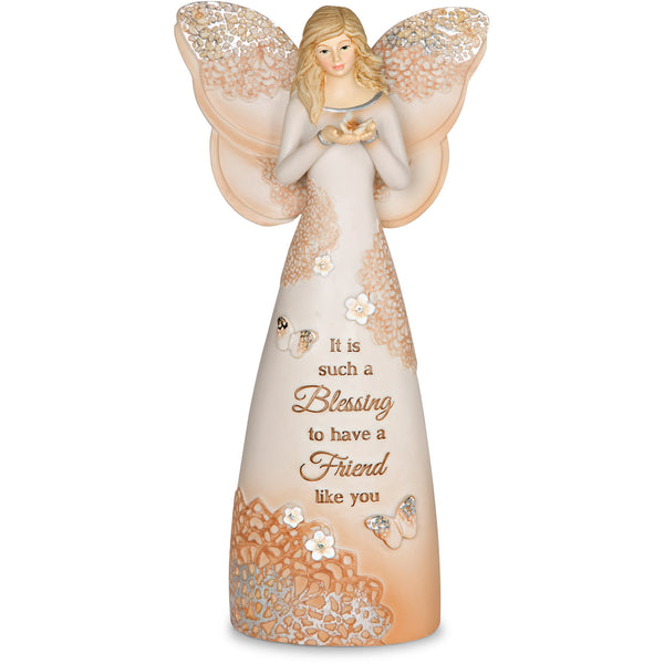 pavilion gift company Friend 7.5" Angel Holding Butterfly