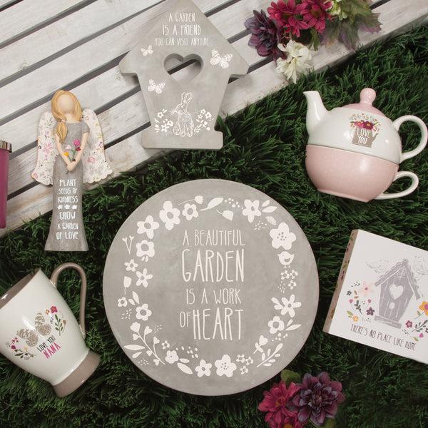 Pavilion Gift Company Friend 7.5" Cement Stepping Stone