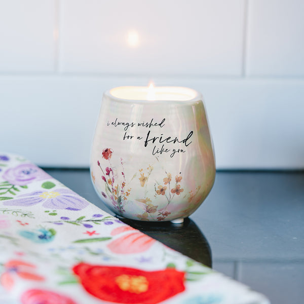 Pavilion Gift Company Friend 8 Oz - 100% Soy Wax Candle Scent: Tranquility