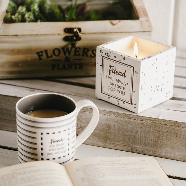 Pavilion Gift Company Friend 8 Oz - 100% Soy Wax Candle Scent: Tranquility