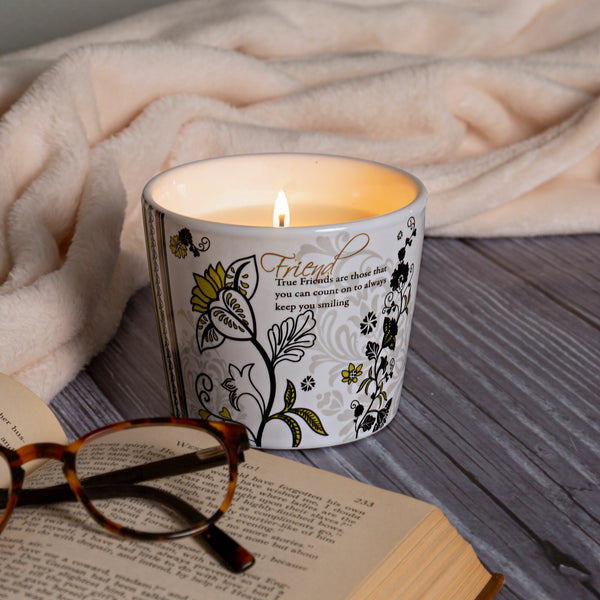 Pavilion Gift Company Friend 8 Oz Soy Wax Candle Scent: Tranquility