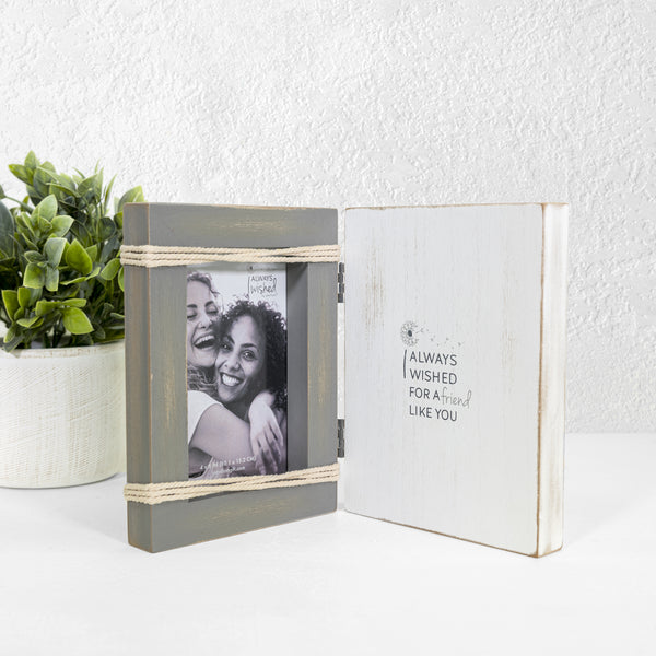 Pavilion Gift Company Friend Like You 5.5" X 7.5" Hinged Sentiment Frame (Holds 4" X 6" Photo)