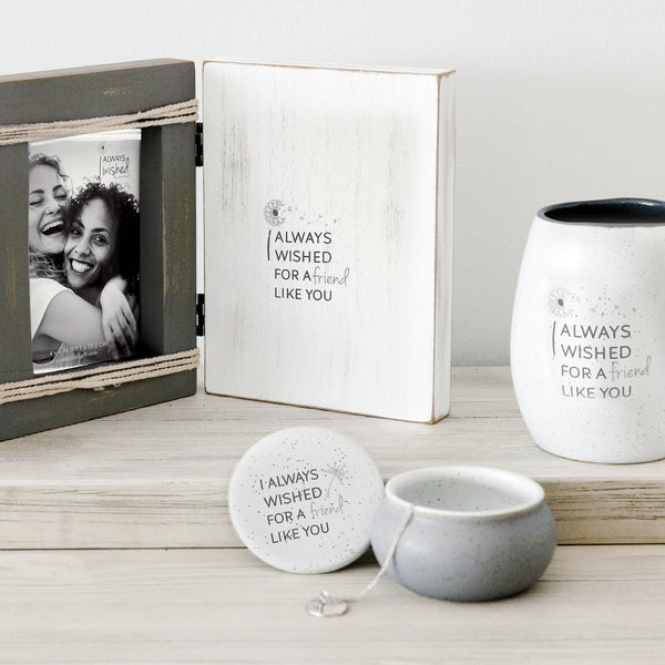 Pavilion Gift Company Friend Like You 5.5" X 7.5" Hinged Sentiment Frame (Holds 4" X 6" Photo)