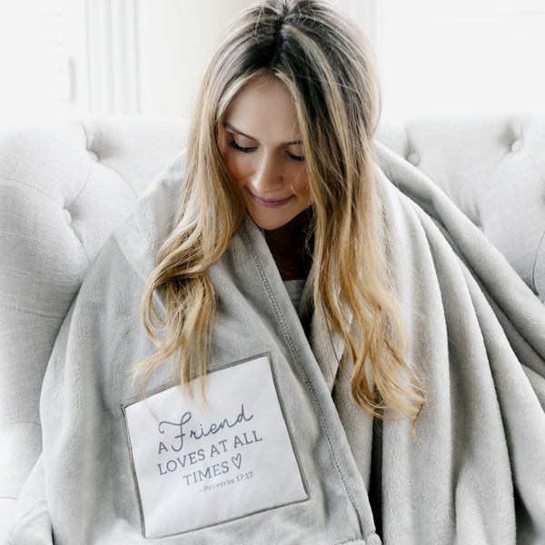 Pavilion Gift Company Friend Loves 50" X 60" Royal Plush Blanket