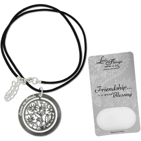 pavilion gift company Friend Necklace With 1.5" Circle Pendant