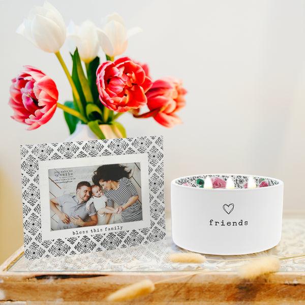 Pavilion Gift Company Friends 10 Oz 100% Soy Wax Reveal Triple Wick Candle Scent: Tranquility