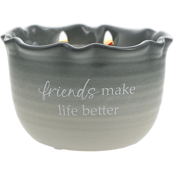 pavilion gift company Friends 11 oz - 100% Soy Wax Reveal Candle Scent: Tranquility