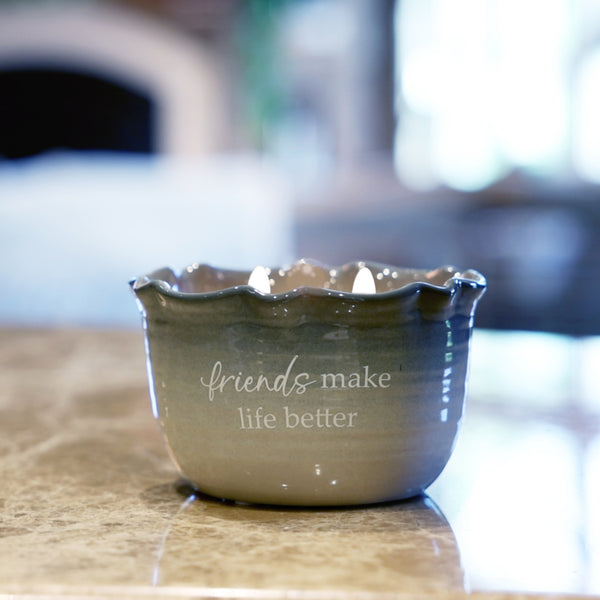 Pavilion Gift Company Friends 11 Oz - 100% Soy Wax Reveal Candle Scent: Tranquility