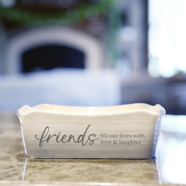 Pavilion Gift Company Friends 12 Oz - 100% Soy Wax Reveal Triple Wick Candle Scent: Tranquility