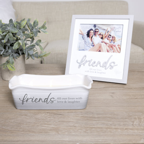 Pavilion Gift Company Friends 12 Oz - 100% Soy Wax Reveal Triple Wick Candle Scent: Tranquility
