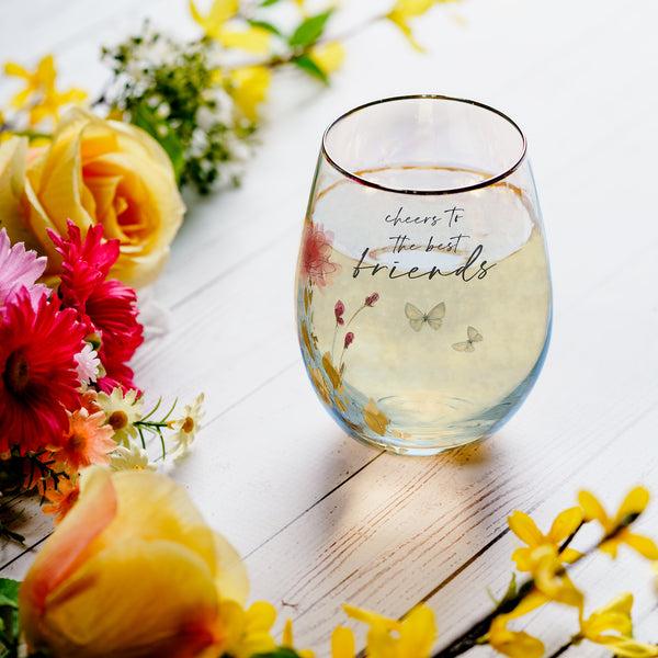 Pavilion Gift Company Friends 20 Oz Stemless Wine Glass