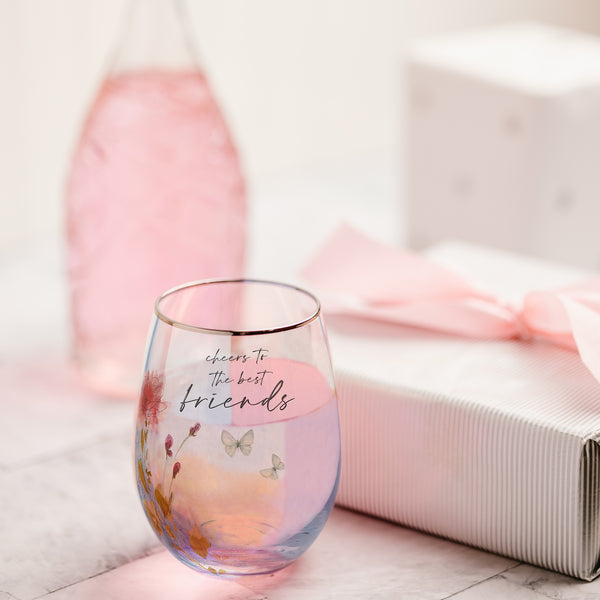 Pavilion Gift Company Friends 20 Oz Stemless Wine Glass