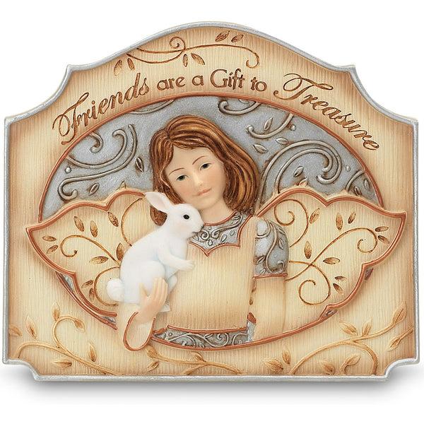 pavilion gift company Friends 3.5" x 4" Self-Standing Plaque