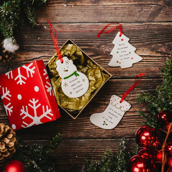 Pavilion Gift Company Friends 3.75" Snowman Ornament