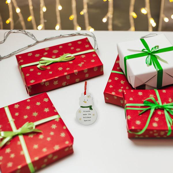 Pavilion Gift Company Friends 3.75" Snowman Ornament