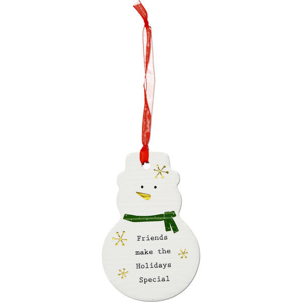 pavilion gift company Friends 3.75" Snowman Ornament