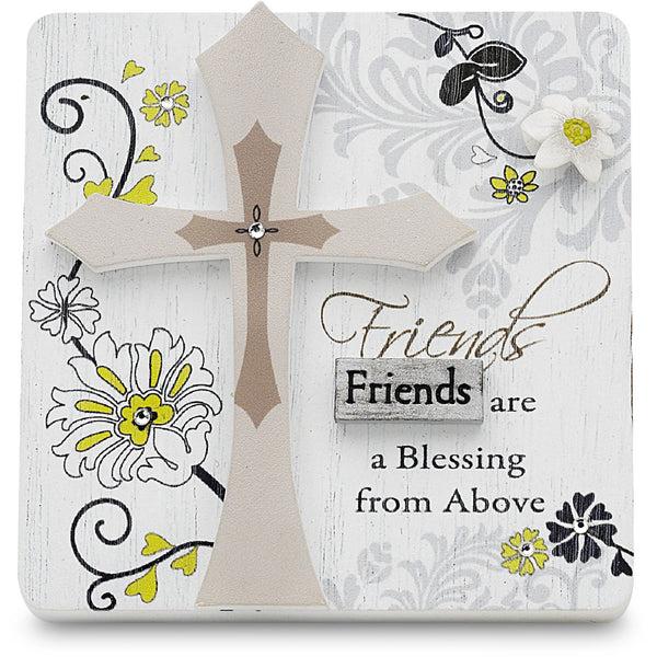 pavilion gift company Friends 3" x 3" Self-Standing Plaque