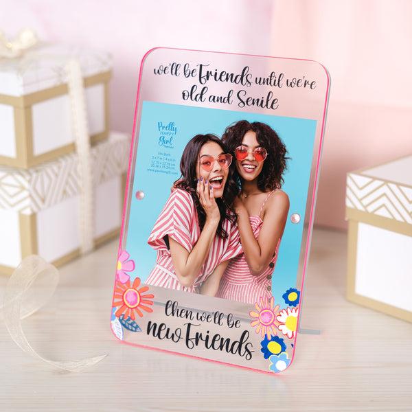 Pavilion Gift Company Friends 5.25" X 8" Acrylic Frame (Holds 4" X 6" Or 5" X 7" Photo)