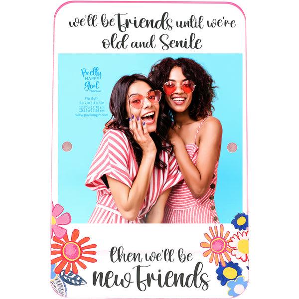 pavilion gift company Friends 5.25" x 8" Acrylic Frame (Holds 4" x 6" or 5" x 7" Photo)