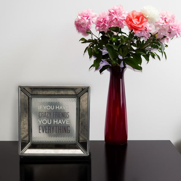Pavilion Gift Company Friends 5" Mirrored Easel Back Plaque