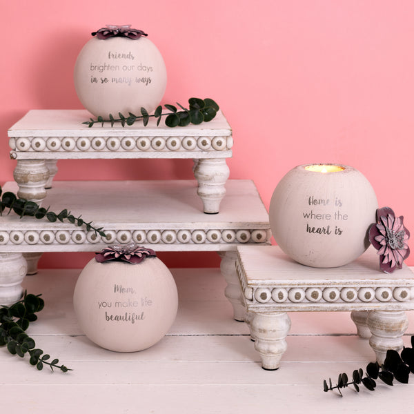 Pavilion Gift Company Friends 5" Round Tealight Candle Holder