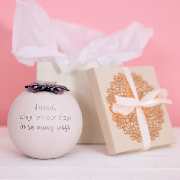 Pavilion Gift Company Friends 5" Round Tealight Candle Holder