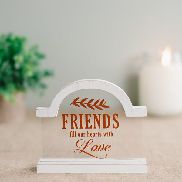 Pavilion Gift Company Friends 5" Self-Standing Plaque