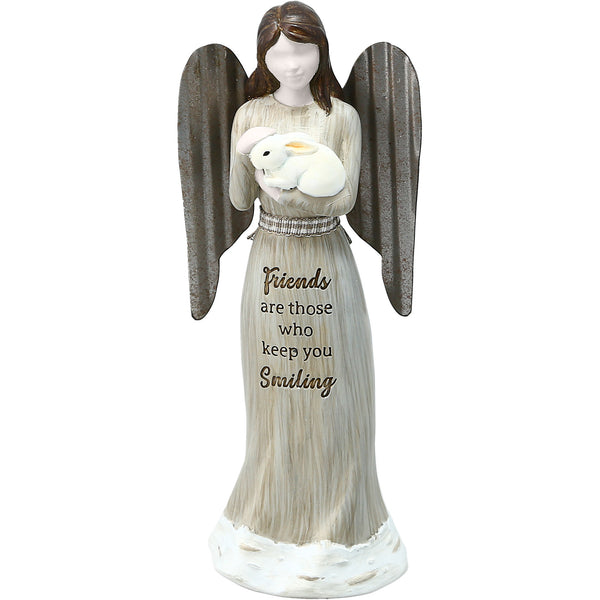 pavilion gift company Friends 6" Angel Holding Bunny