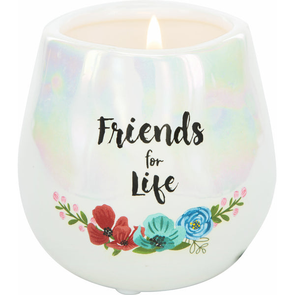 pavilion gift company Friends 8 oz - 100% Soy Wax Candle Scent: Serenity
