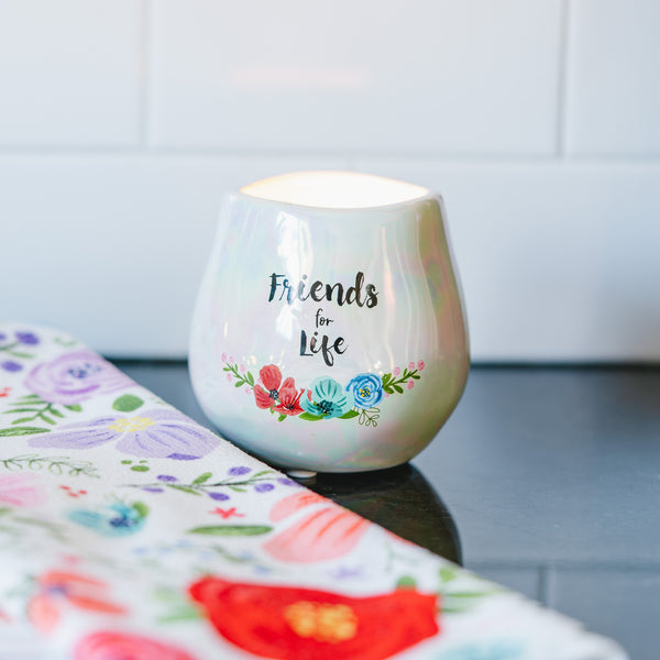 Pavilion Gift Company Friends 8 Oz - 100% Soy Wax Candle Scent: Serenity