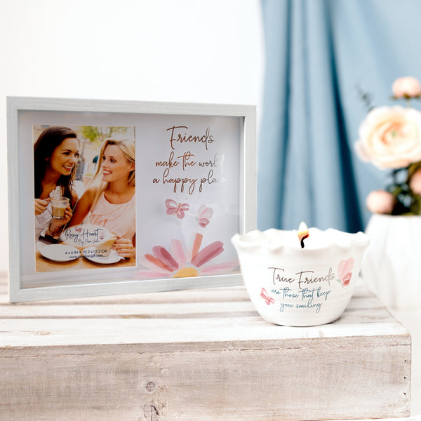 Pavilion Gift Company Friends 9.5" X 7.5" Shadow Box Frame (Holds 4" X 6" Photo)