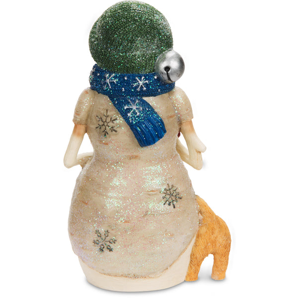 Pavilion Gift Company Friends Forever 4.5" Snowman With Puppy
