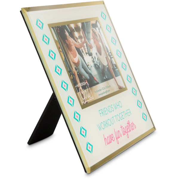 Pavilion Gift Company Friends Who Workout 9.25" X 7.25" Frame (Holds 6" X 4" Photo)