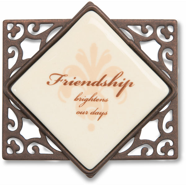 pavilion gift company Friendship 2.25" x 2" Magnet with Scroll (Set of 6)