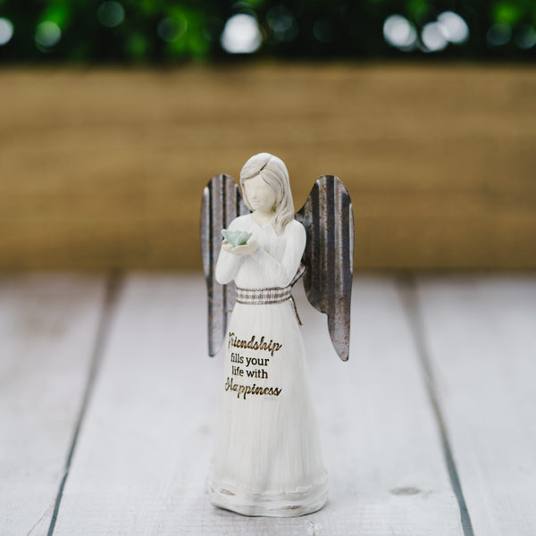 Pavilion Gift Company Friendship 4.5" Angel Holding Butterfly Ornament